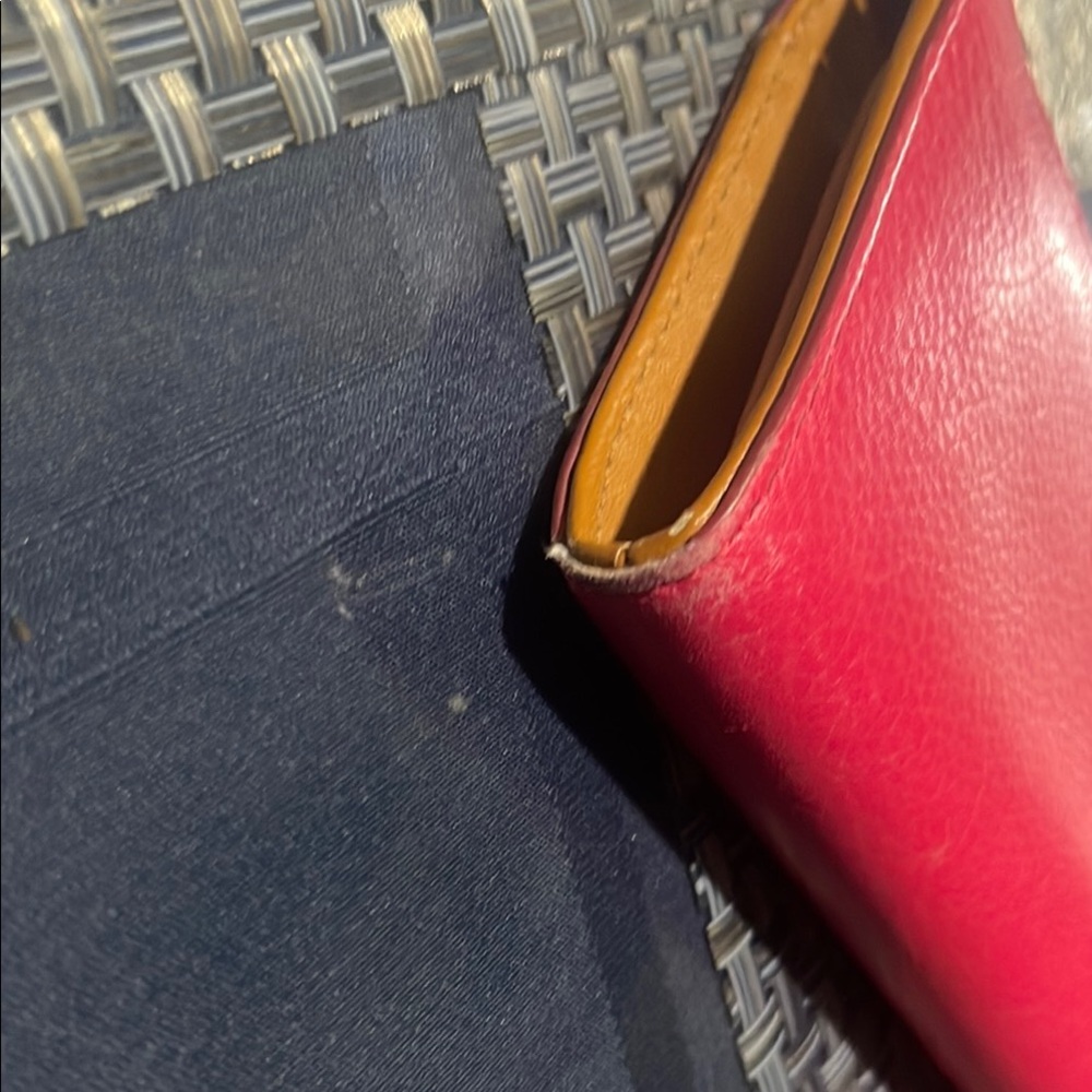 Red Leather Phone Wallet - Picture 5 of 5
